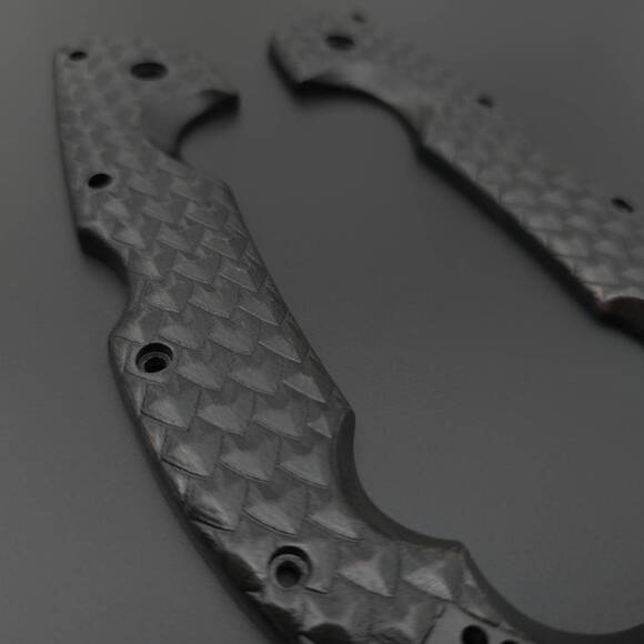 Dragon Scales Black - Cold Steel Voyager Extra Large Knife Scales by Svechnikov Knives