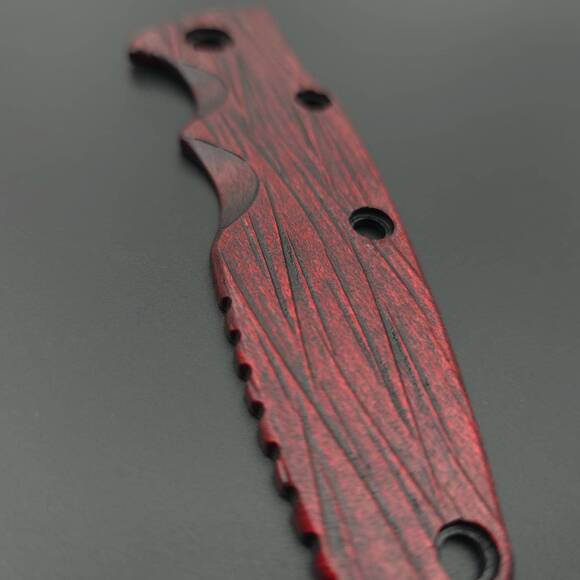 Fibers Dark Blood - Hinderer Eklipse 3.5 Knife Scale by Svechnikov Knives