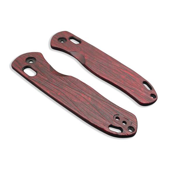Fibers Dark Blood - Kizer Drop Bear Knife Scales by Svechnikov Knives