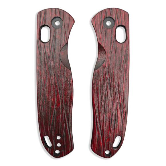 Fibers Dark Blood - Kizer Drop Bear Knife Scales by Svechnikov Knives