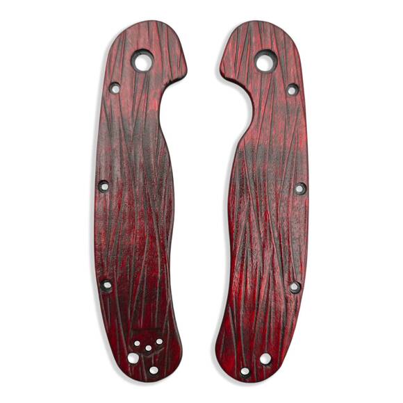 Fibers Dark Blood - Ontario RAT 1.5 Knife Scales by Svechnikov Knives