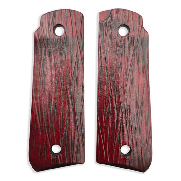 Ruger Mark IV 22/45 maple grips - Fibers Dark Blood / hand-painted