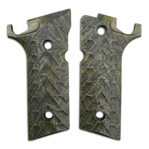 Beretta 92XI, 92GTS maple grips - Fir / hand-painted