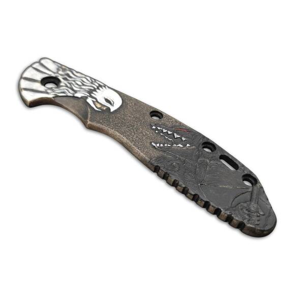 Hinderer XM-24 maple handle scales - Guts VS Griffith / hand-painted