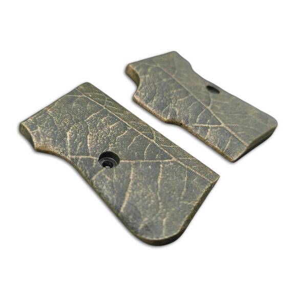 Tanfoglio GT27 maple grips - Leaf Dark Green / hand-painted