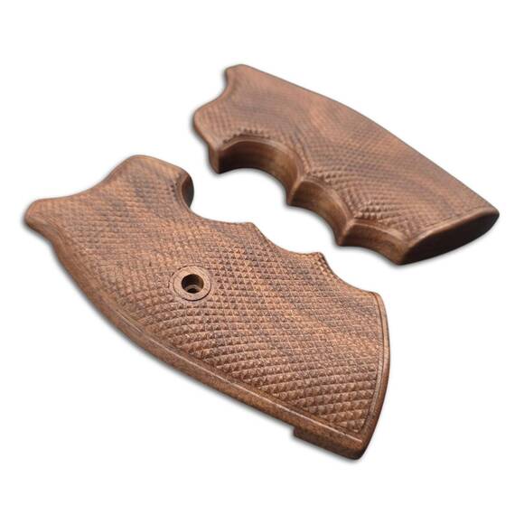 Colt Python Walnut Grips - Classic V2 / Hand-painted