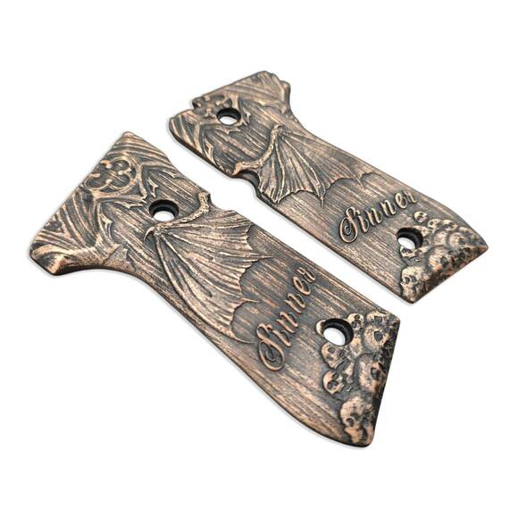 Beretta 92 Full-Size Maple Grips - Sinner / Hand-painted