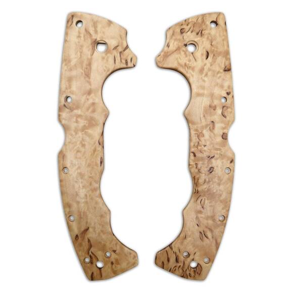 Cold Steel 5-Max karelian birch handle scales - Traditional / hand-painted