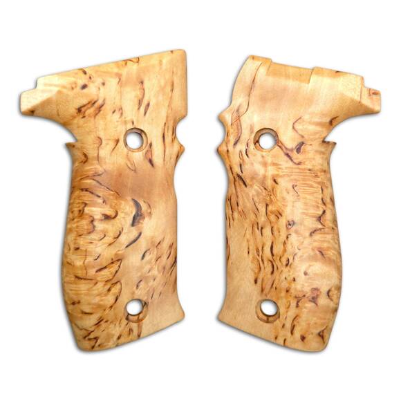 Sig Sauer P226 DA/SA karelian birch grips - Traditional / hand-painted