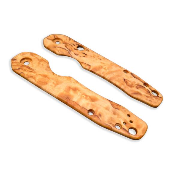 Spyderco Smock karelian birch handle scales - Traditional / hand-painted