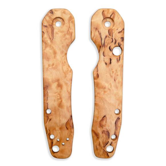 Spyderco Smock karelian birch handle scales - Traditional / hand-painted