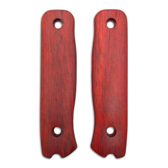 Fällkniven F1X padauk handle scales - Traditional / hand-painted