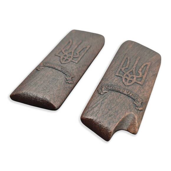 Ukraine Strength And Honor Walnut Dark - Tokarev TT Grips