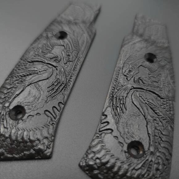 Laugo Arms Alien maple grips - Alien Black / hand-painted