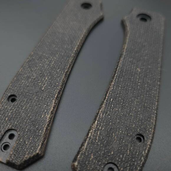 WE Knife Big Banter maple handle scales - Almost Micarta (3169) / hand-painted