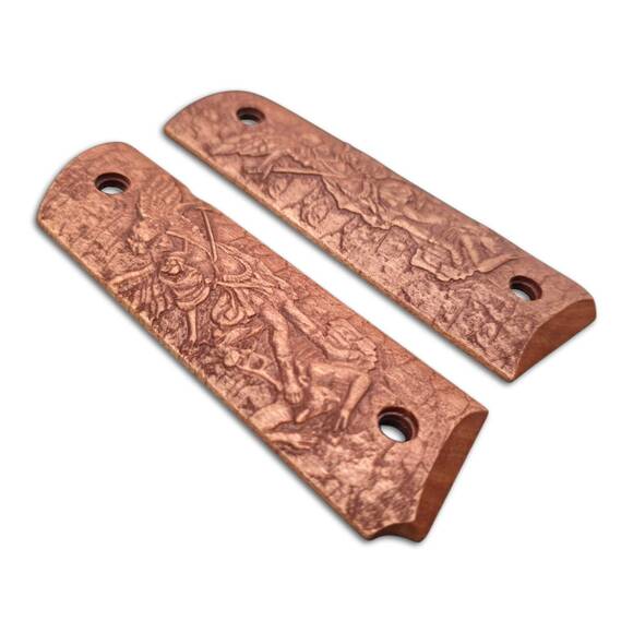 1911 full-size maple grips - Archangel Michael (3138) / hand-painted