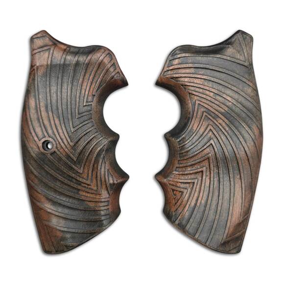 Colt Python maple grips - Artefact Dark Bronze / hand-painted