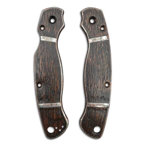 Spyderco Military 2 walnut handle scales - Black Sails by Artur Soikkeli