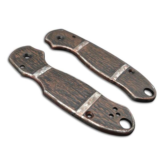 Spyderco Para 3 walnut handle scales - Black Sails by Artur Soikkeli