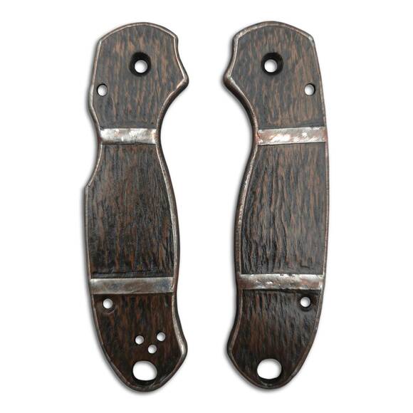 Spyderco Para 3 walnut handle scales - Black Sails by Artur Soikkeli