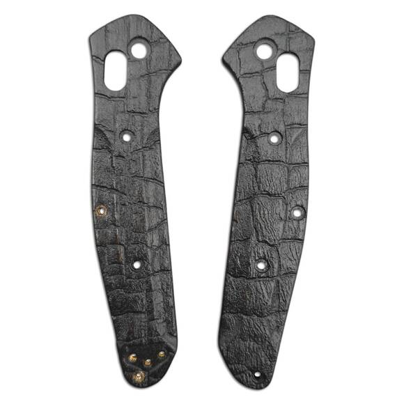 Benchmade Osborne 940 maple handle scales - Burned / hand-painted