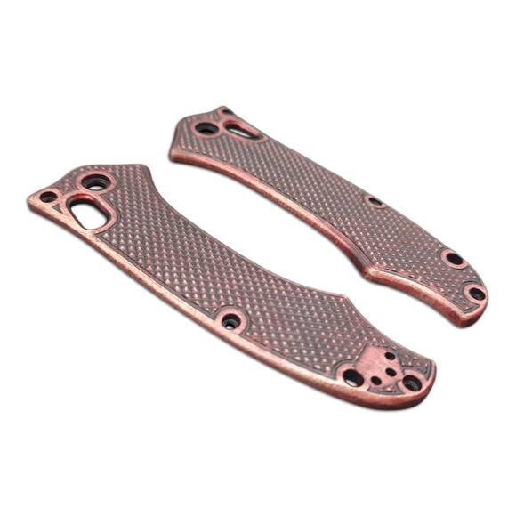 Benchmade Rift 950 maple handle scales - Classic V2 Dark Cherry / hand-painted