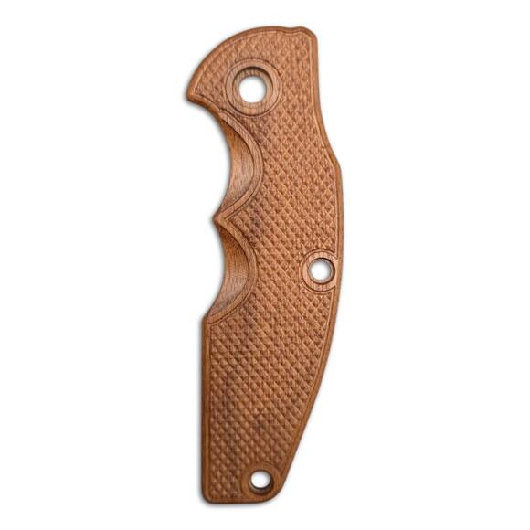 Hinderer Jurassic walnut handle scales - Classic V2 / hand-painted