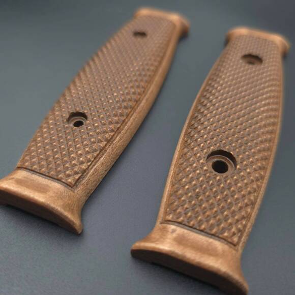 M7 Bayonet maple handle scales - Classic V2 (3166) / hand-painted