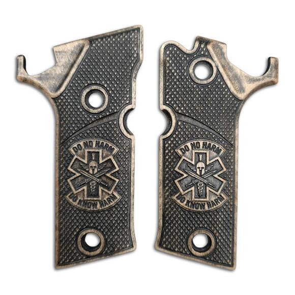 Beretta 92X Performance maple grips - Classic V3 Do No Harm / hand-painted