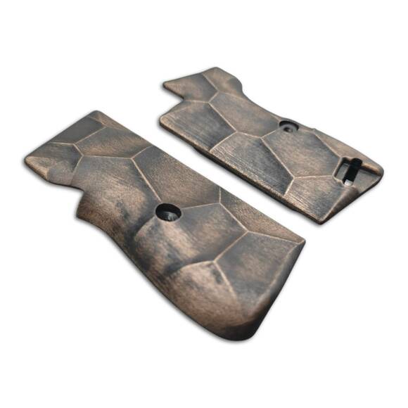 Sig Sauer P210 maple grips - Crack V2 (3169) / hand-painted