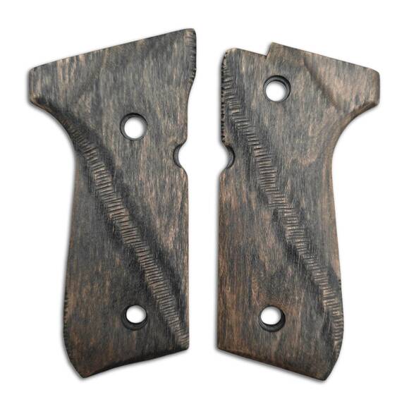 Beretta 92 full-size maple grips - Gap (3169) / hand-painted
