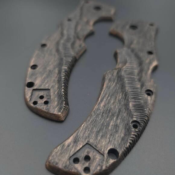 Cold Steel Recon 1 maple handle scales - Gap (3169) / hand-painted