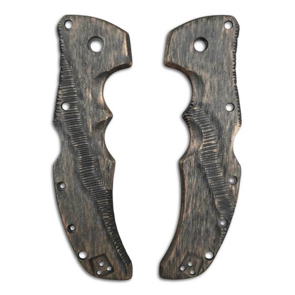 Cold Steel Recon 1 maple handle scales - Gap (3169) / hand-painted