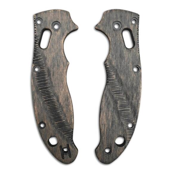 Spyderco Manix 2 Lightweight maple handle scales - Gap (3169) / hand-painted