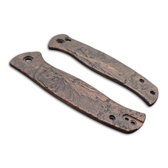 CIVIVI Incindie walnut handle scales - Grim Reaper Dark / hand-painted
