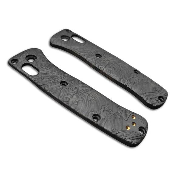 Benchmade Mini Bugout 533 maple handle scales - Japan Wave Black / hand-painted
