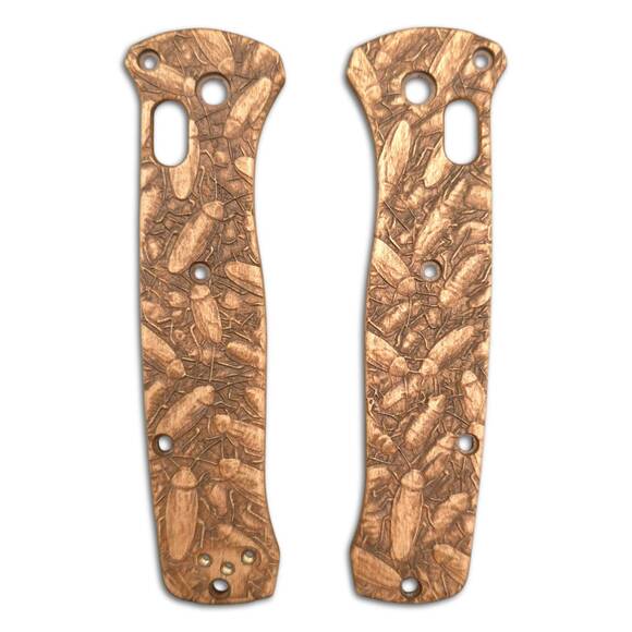 Benchmade Bailout 537 maple handle scales - Kitchen Buddies (3166) / hand-painted