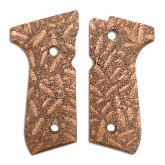 Beretta 92 full-size maple grips - Kitchen Buddies (3166) / hand-painted