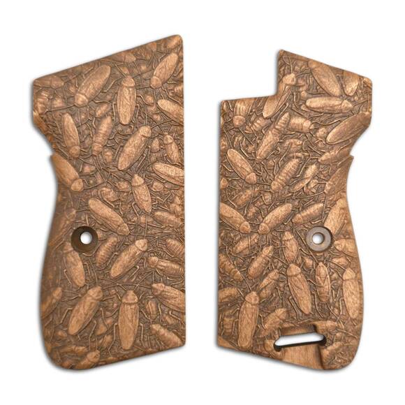 Sig Sauer P210 maple grips - Kitchen Buddies (3166) / hand-painted
