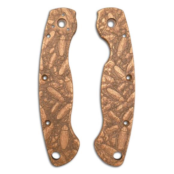 Spyderco Military maple handle scales - Kitchen Buddies (3166) / hand-painted