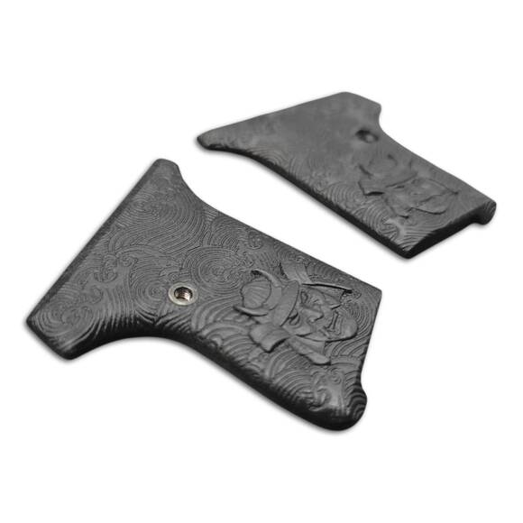 Seecamp LWS-25/32 maple grips - Oni Waves Black / hand-painted