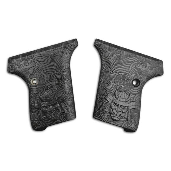 Seecamp LWS-25/32 maple grips - Oni Waves Black / hand-painted