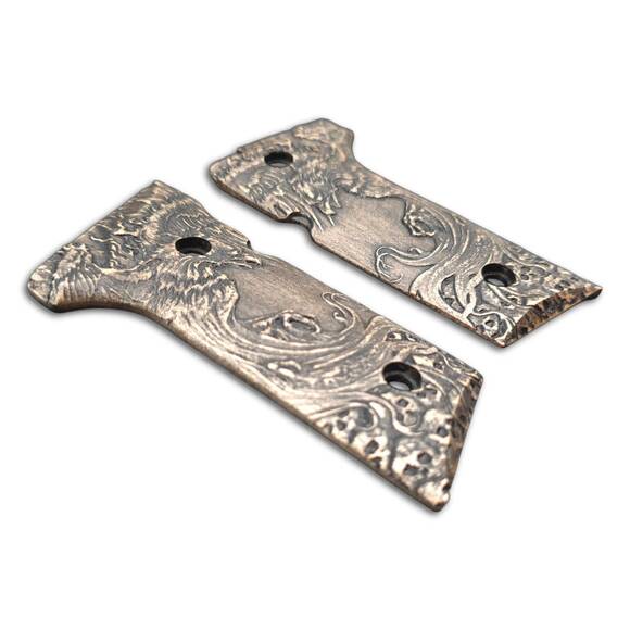 Beretta 92X, M9A3, M9A4 maple grips - Phoenix / hand-painted