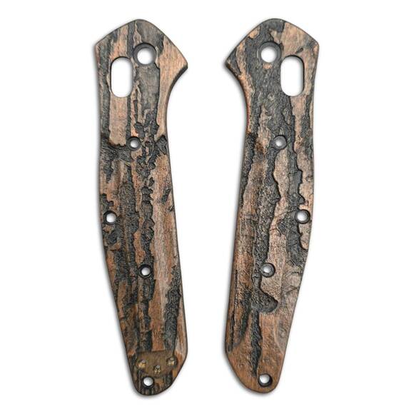 Benchmade Osborne 940-1 maple handle scales - Roughness Bronze / hand-painted