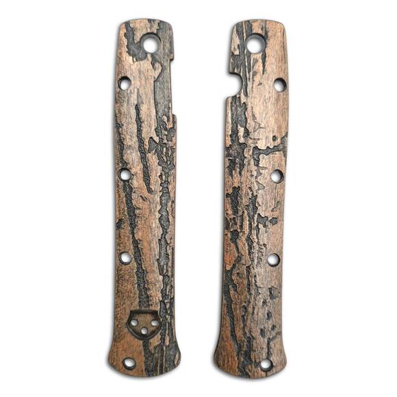 Cold Steel Ti-Lite 4 maple handle scales - Roughness Bronze / hand-painted