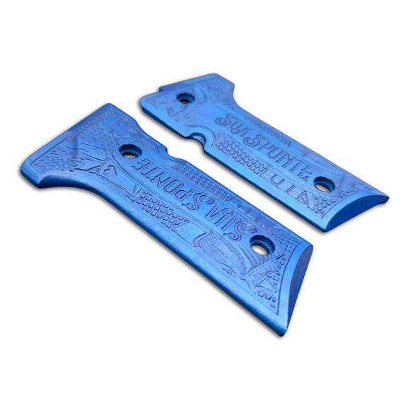 Beretta 92X, M9A3, M9A4 maple grips - Sua Sponte Ultramarine Pearl / hand-painted