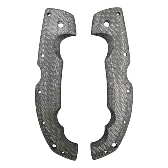 Cold Steel Voyager Extra Large Carbon Fibers black handle scales - Traditional / hand-painted