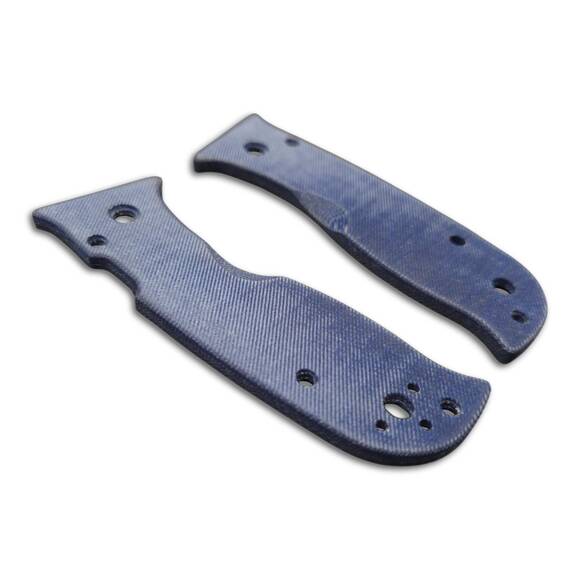 Spyderco Lil' Temperance 3/Lightweight Micarta Denim handle scales - Traditional / hand-painted
