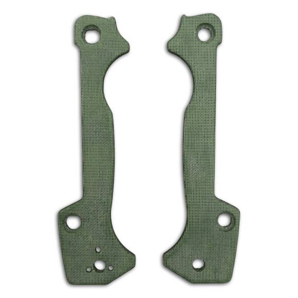 Cold Steel AD-15 Micarta Green handle scales - Traditional / hand-painted