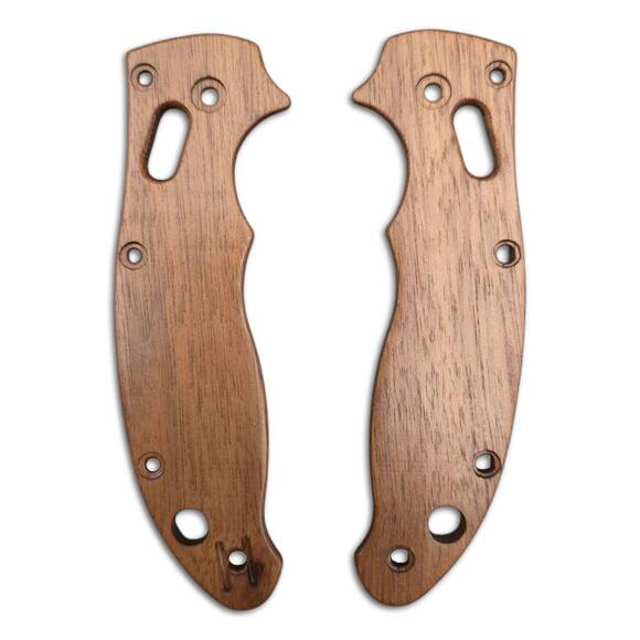 Spyderco Manix 2 Lightweight walnut handle scales - Traditional / hand-painted